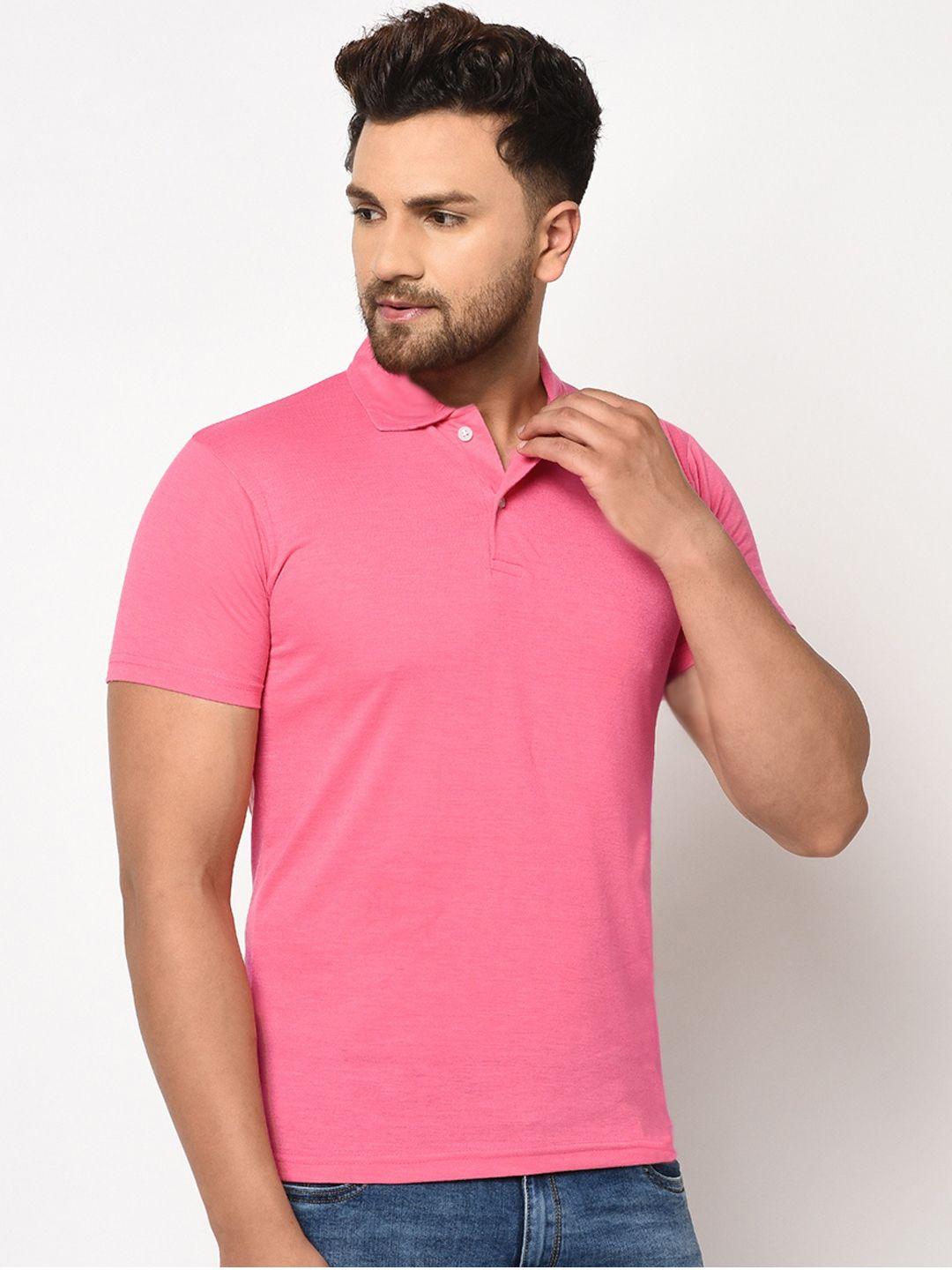 Cotton Blend Solid Half Sleeves Polo T-Shirt it3qpj-2a