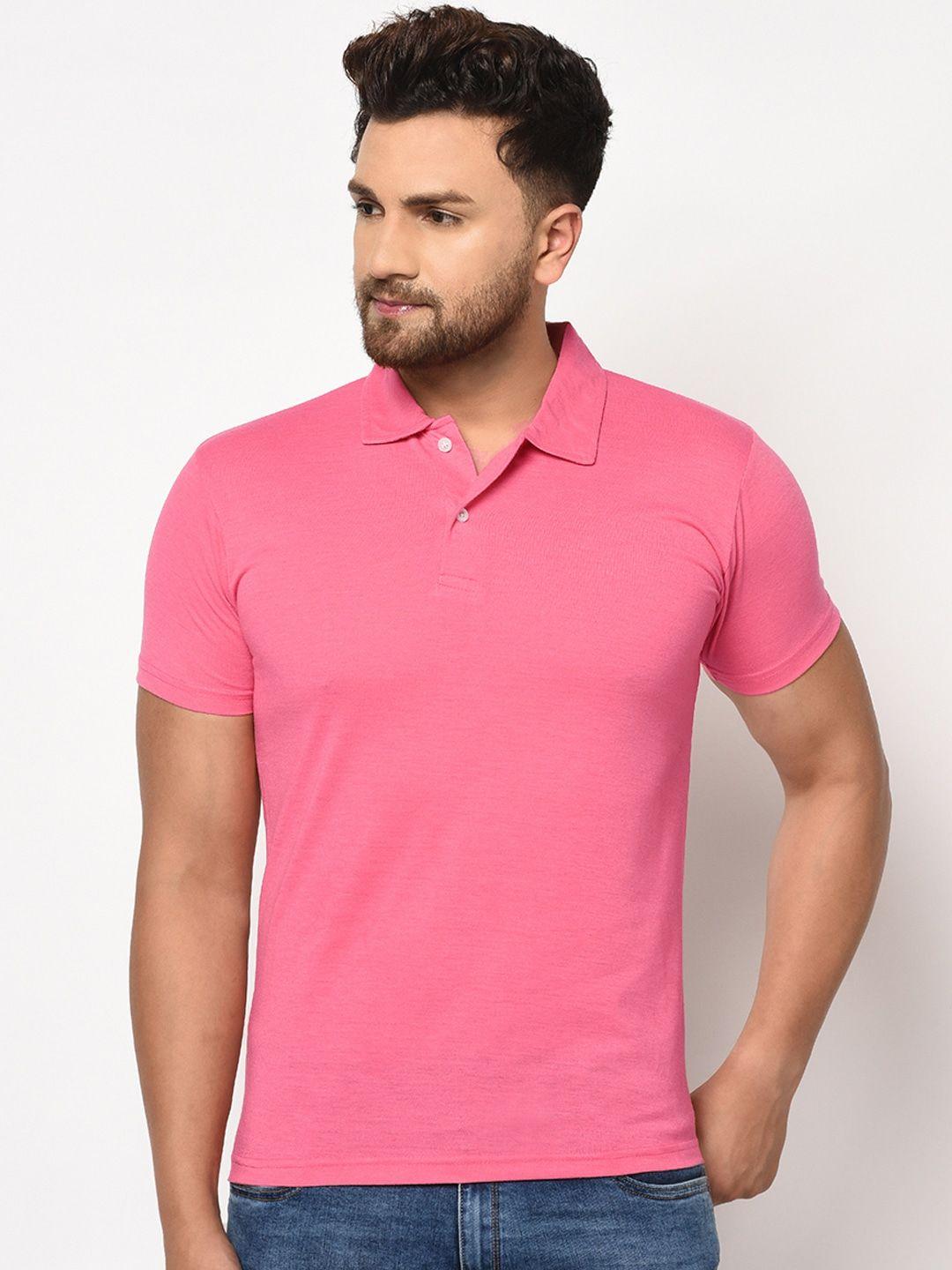 Cotton Blend Solid Half Sleeves Polo T-Shirt it3qpj-2a