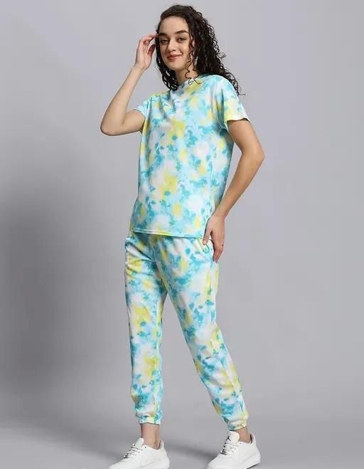 Women's Casual Tie Dye Print Night Suit it3qpj-2a