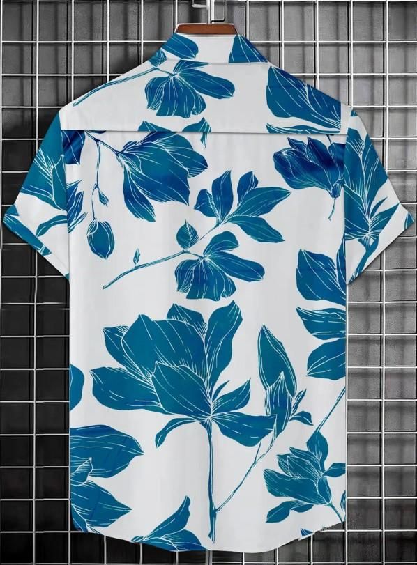 Men's Printed Half Sleeves Regular Collar Casual Shirt it3qpj-2a