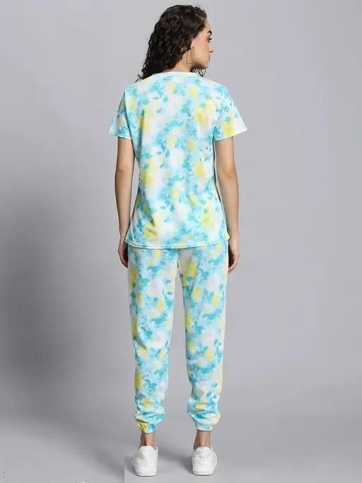 Women's Casual Tie Dye Print Night Suit it3qpj-2a