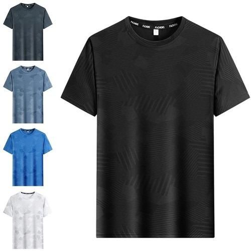 Men's Round Neck Polyester Casual T-shirt (Pack of 2) it3qpj-2a