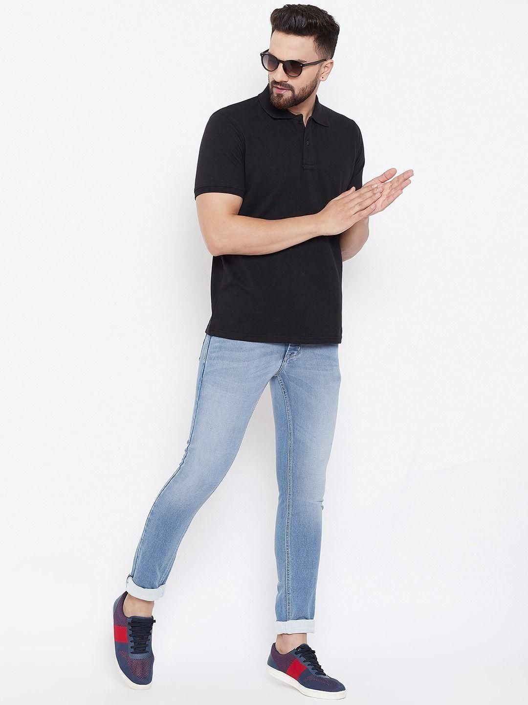Cotton Blend Solid Half Sleeves Polo T-Shirt it3qpj-2a