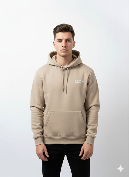 Leon Classic Beige Hoodie
