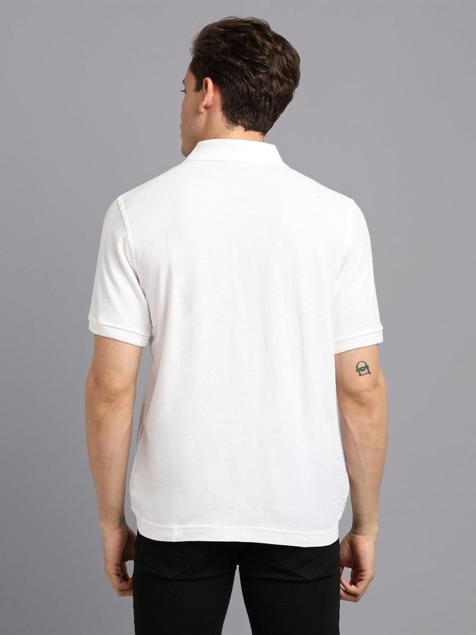 Matte Solid Half Sleeves Men's Polo T-Shirt it3qpj-2a