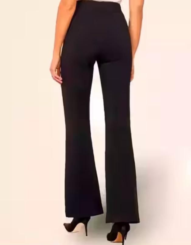 Women's Nontransparent Fabric Classic-Stylish Pant Black leon