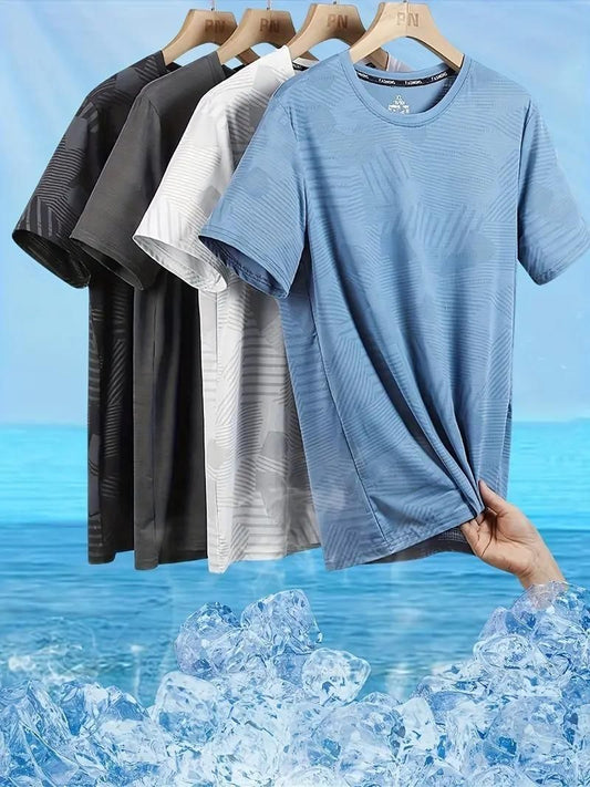 Men's Round Neck Polyester Casual T-shirt (Pack of 2) it3qpj-2a