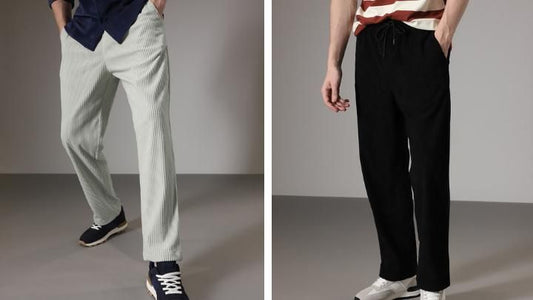 Combo of 2 Men's Caudray Fabric Stylish Pants leon