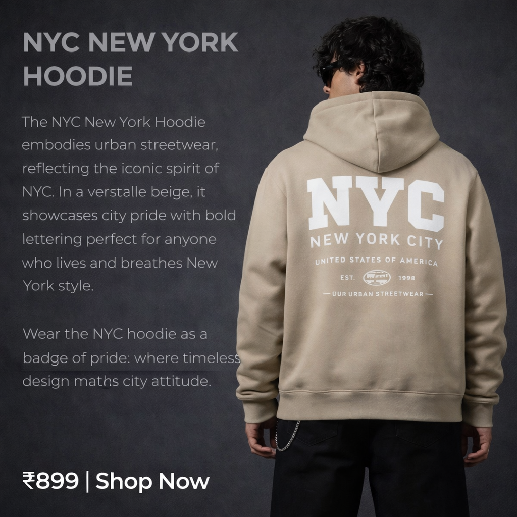 LEON NYC Back Print Hoodie