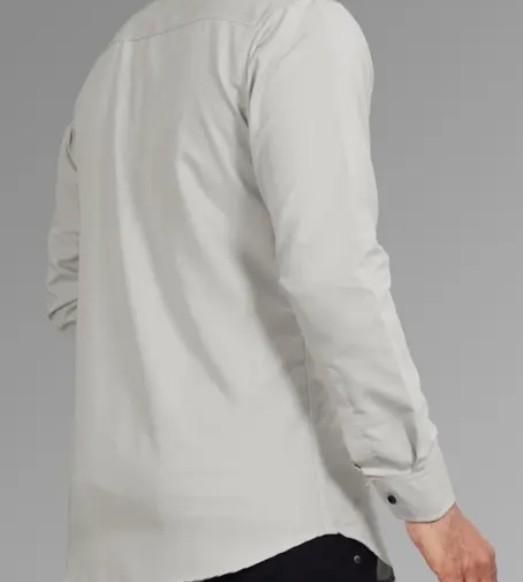 Men's Solid Satin Stylish Casual Shirt Grey it3qpj-2a