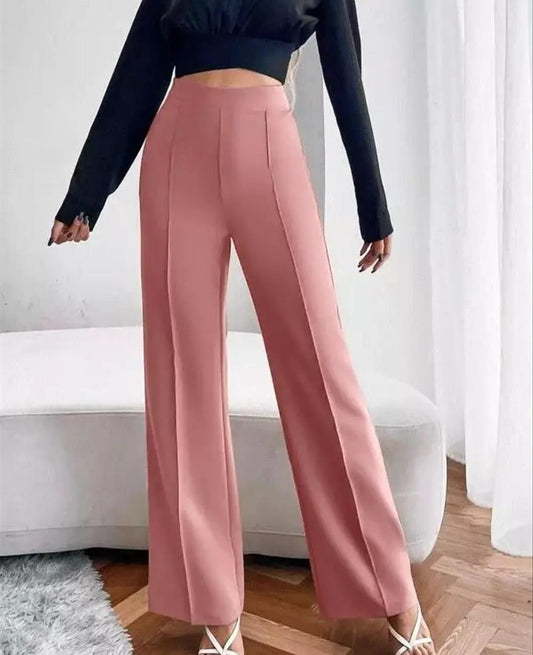 Women's Nontransparent Fabric Classic-Stylish Pant Pink it3qpj-2a