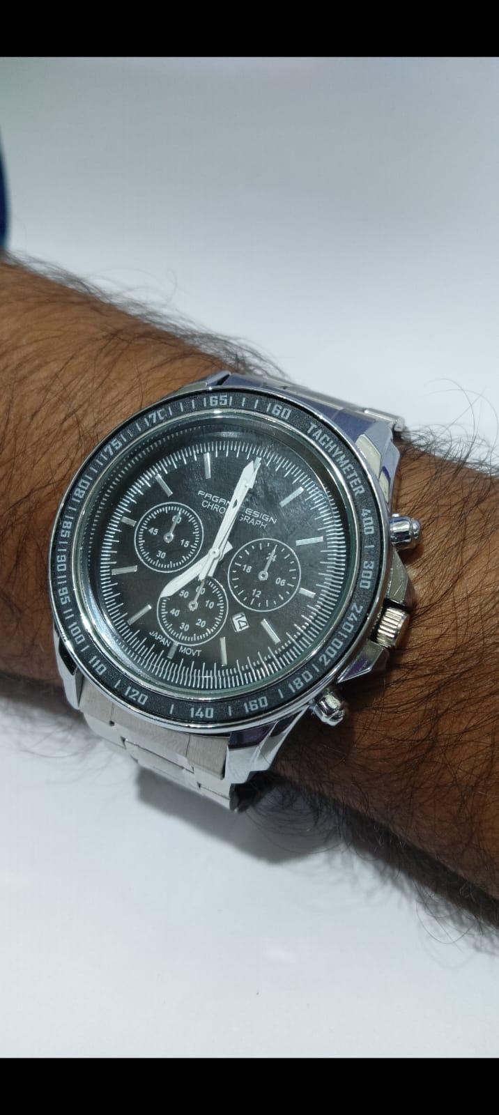 Men Silver Stainless Steel Strap Watch it3qpj-2a