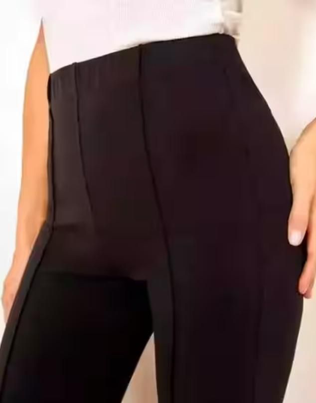 Women's Nontransparent Fabric Classic-Stylish Pant Black leon