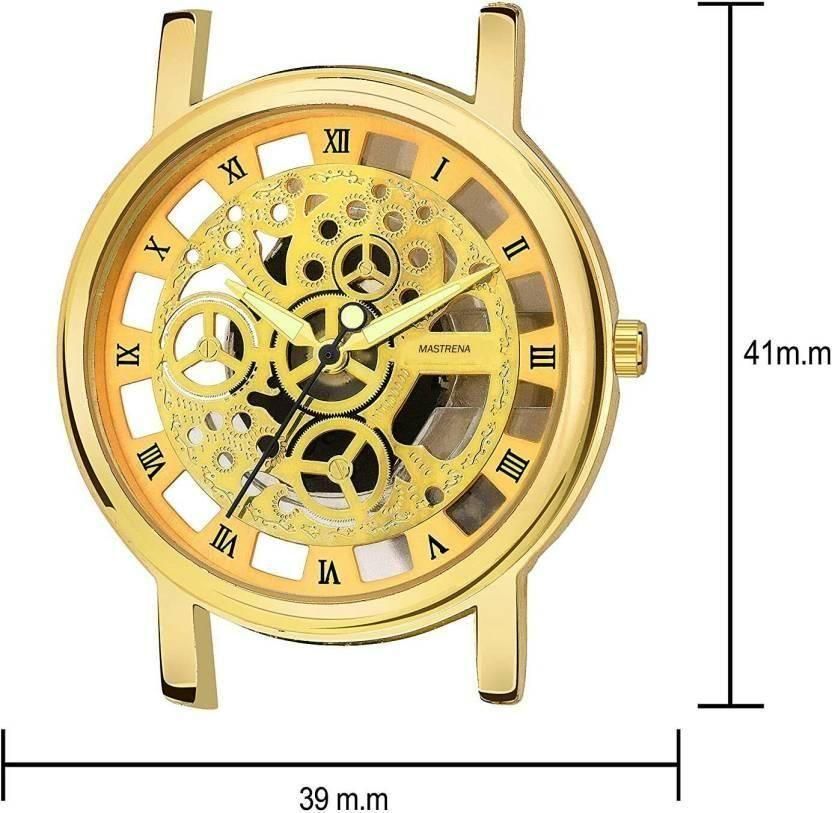 Unique Gold Dial Leather Analog Watch - for Men it3qpj-2a