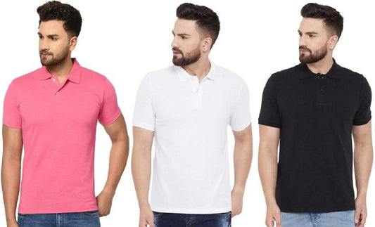 Men's Matty Polo T-Shirts Pack Of 3 it3qpj-2a