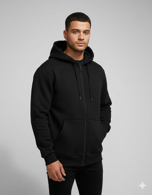 Heavyweight Onyx Zip-Hoodie